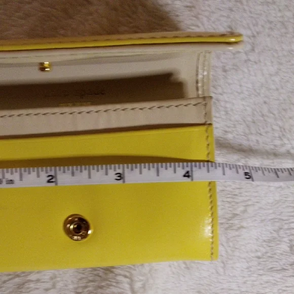 KATE SPADE RARE YELLOW GORGEOUS WALLET LIKE NEW NO CALL OUTS & RARE!! - Picture 11 of 12